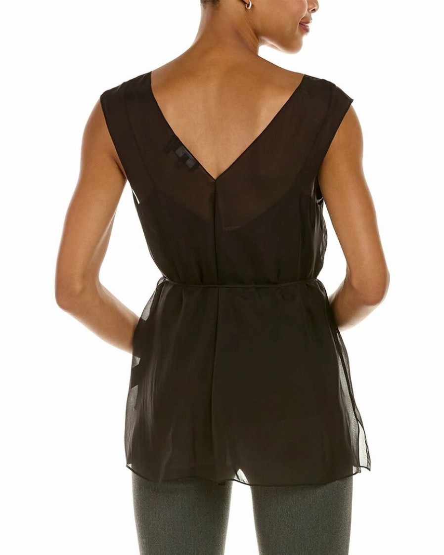 Tops * | Theory Arch Silk Top Women Tops