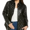 Outerwear * | Theory Quilted Shirt Jacket Women Outerwear