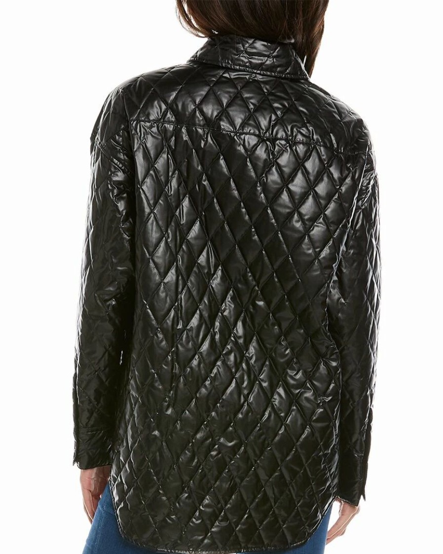 Outerwear * | Theory Quilted Shirt Jacket Women Outerwear