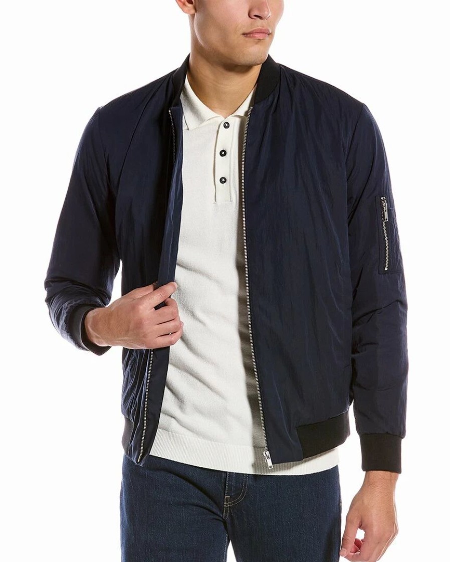 Outerwear * | Theory Denzil Bomber Jacket Men Outerwear