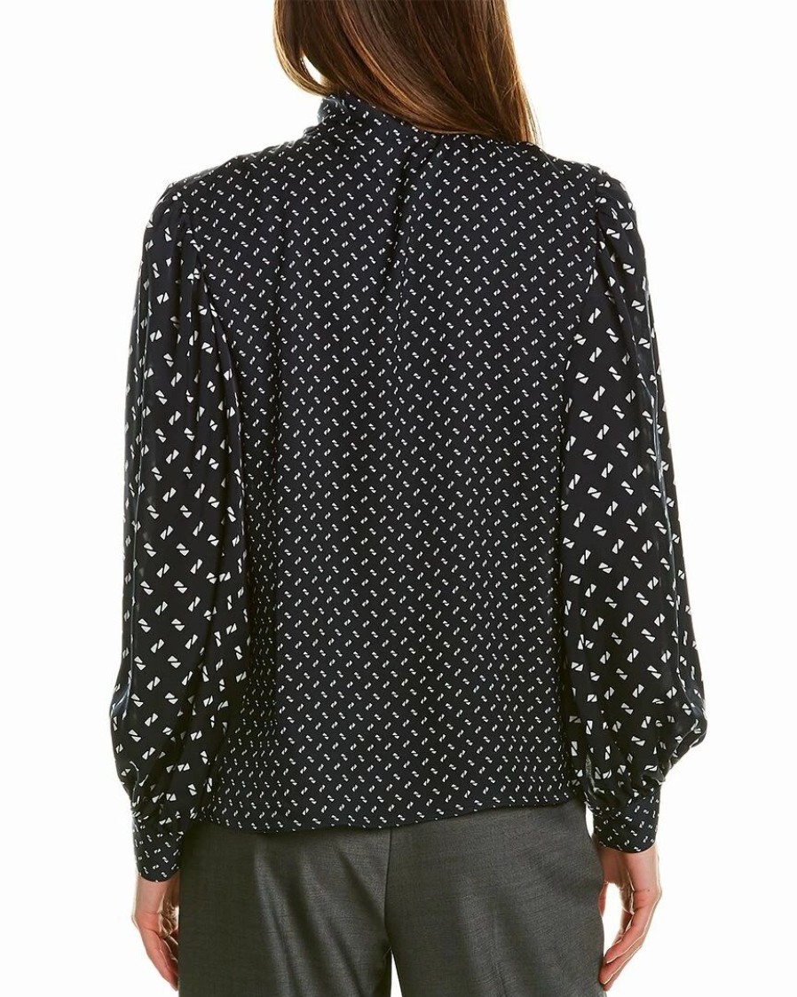 Tops * | Theory Blouson Silk Top Women Tops