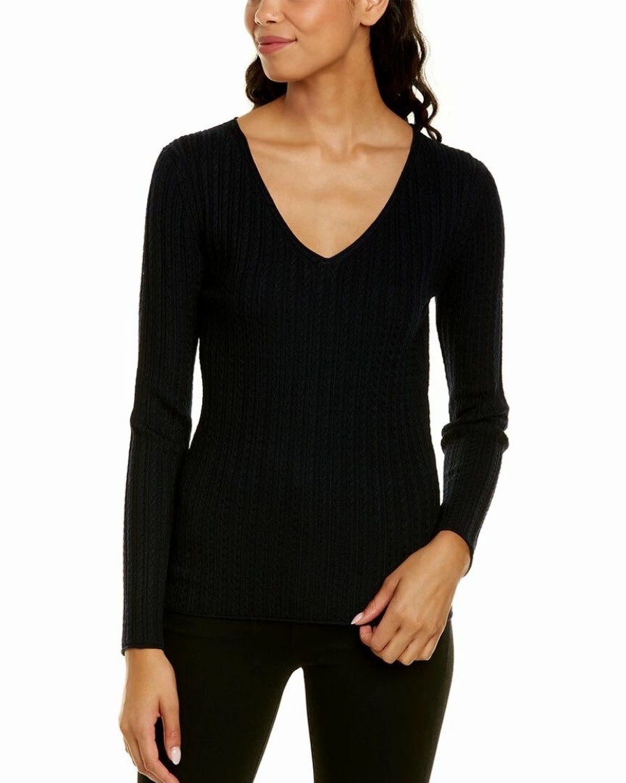 Sweaters & Knits * | Theory Cable Rib Wool-Blend Sweater Women Sweaters & Knits