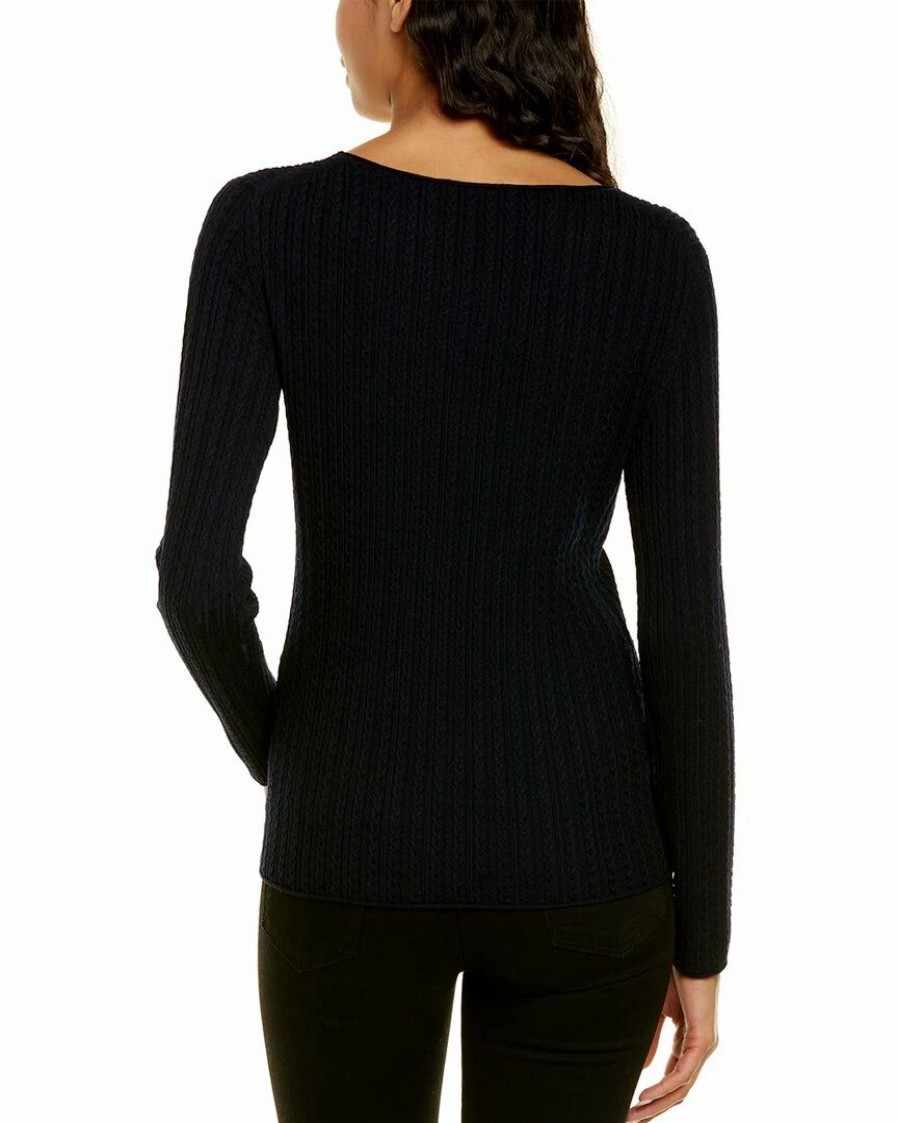 Sweaters & Knits * | Theory Cable Rib Wool-Blend Sweater Women Sweaters & Knits