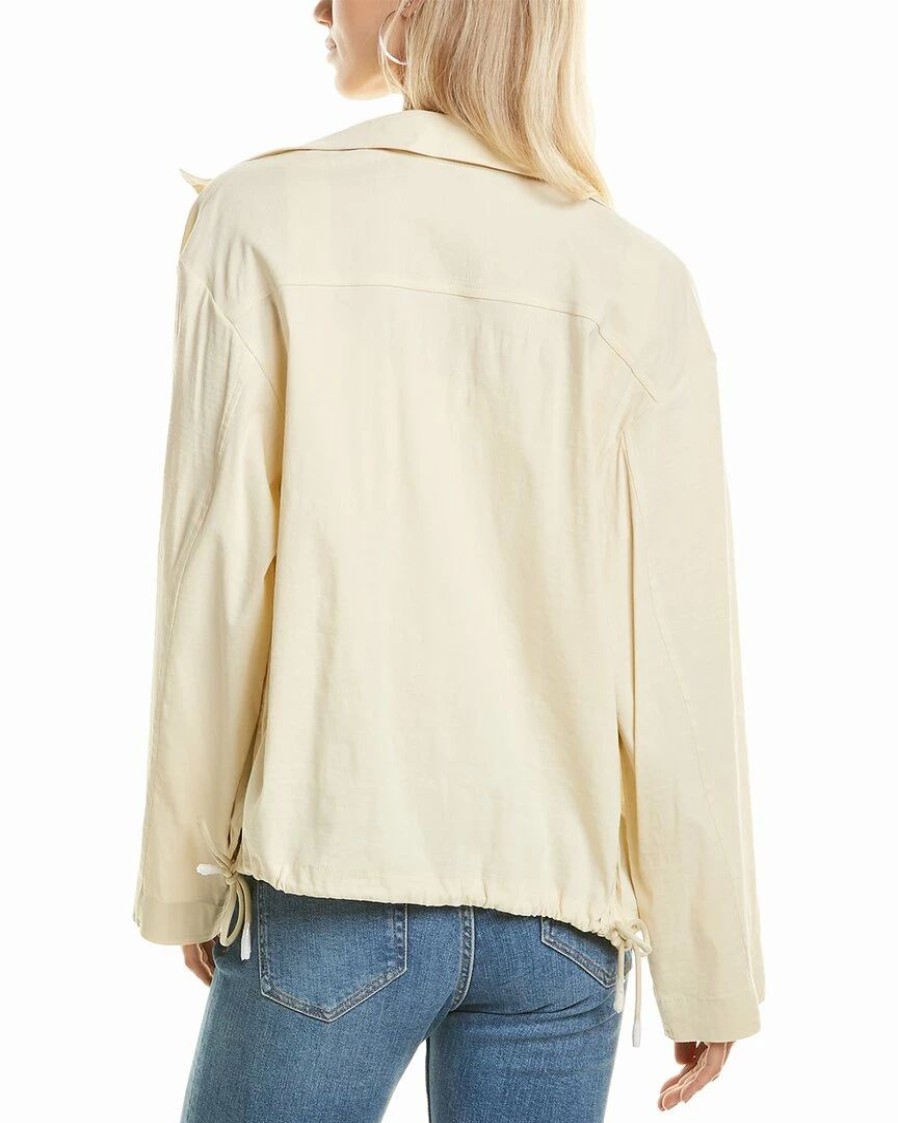 Outerwear * | Theory Utility Wool-Blend Anorak Jacket Women Outerwear