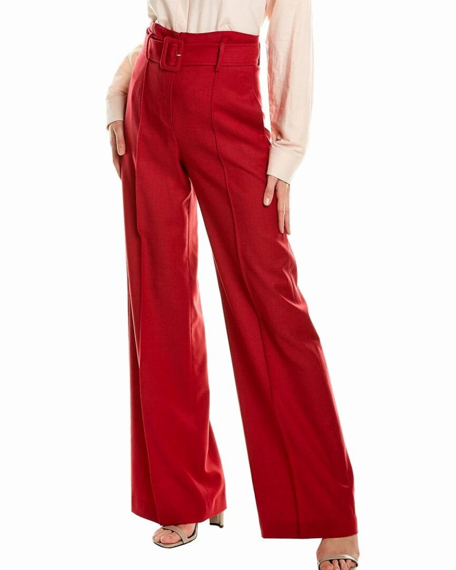 Pants * | Theory High Waist Belted Pant Women Pants