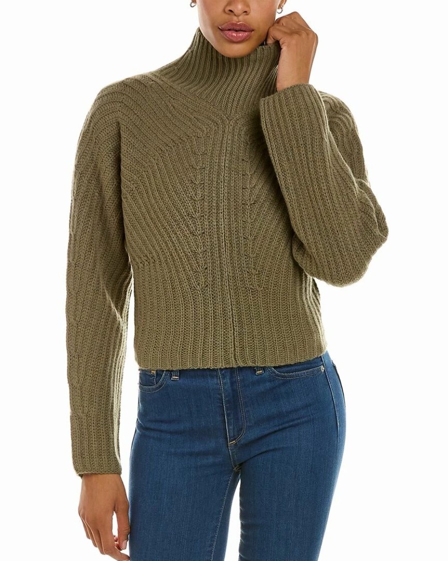 Sweaters & Knits * | Theory Sculpted Wool & Cashmere-Blend Sweater Women Sweaters & Knits