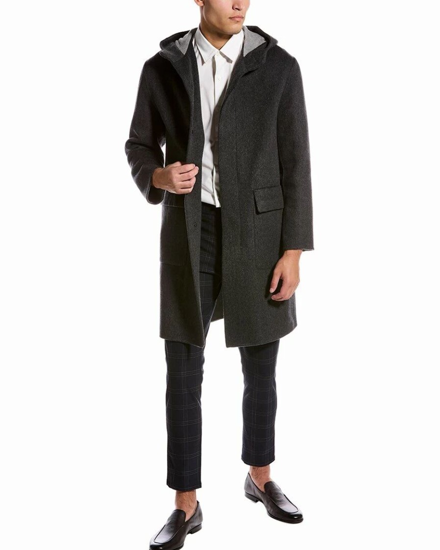 Outerwear * | Theory Thompson Cashmere-Blend Coat Men Outerwear