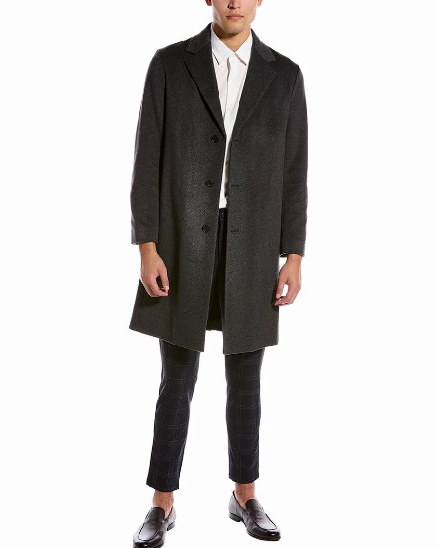 Outerwear * | Theory Suffolk Cashmere Coat Men Outerwear