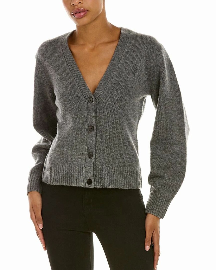 Sweaters & Knits * | Theory Shaped Wool & Cashmere-Blend Cardigan Women Sweaters & Knits