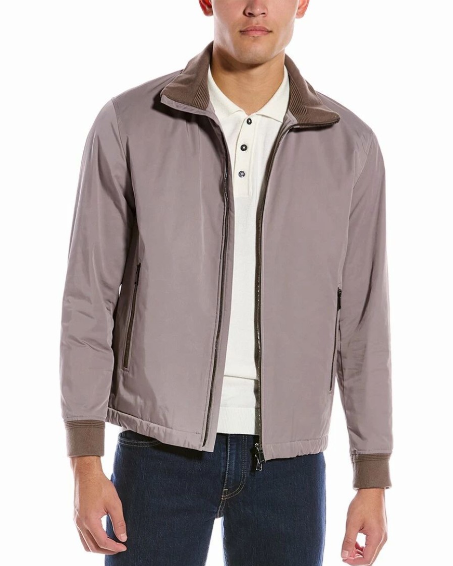 Outerwear * | Theory City Bomber Jacket Men Outerwear