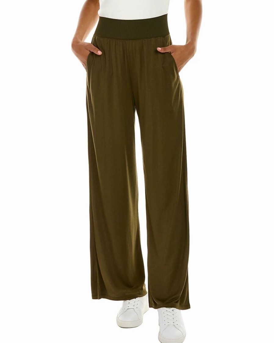 Pants * | Theory Ribbed Silk-Blend Pant Women Pants