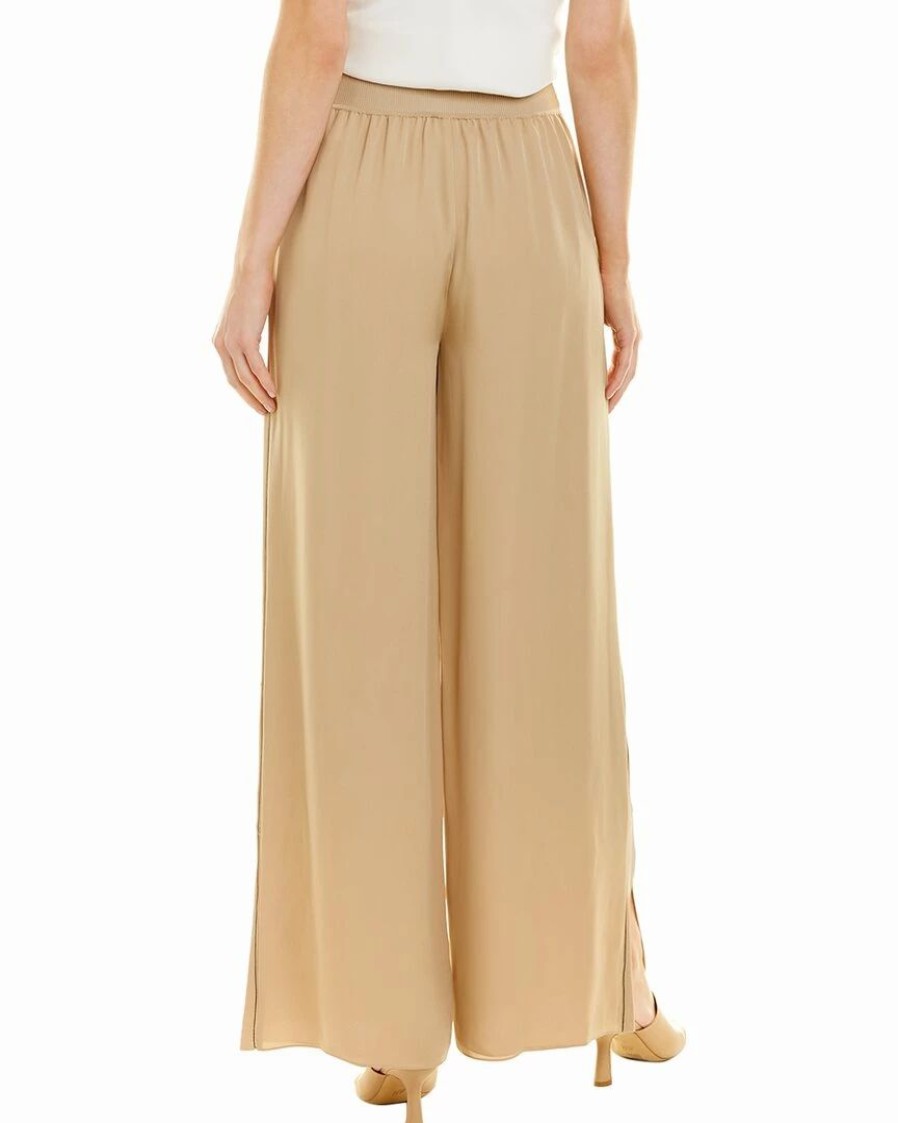 Pants * | Theory Slit Silk Pant Women Pants