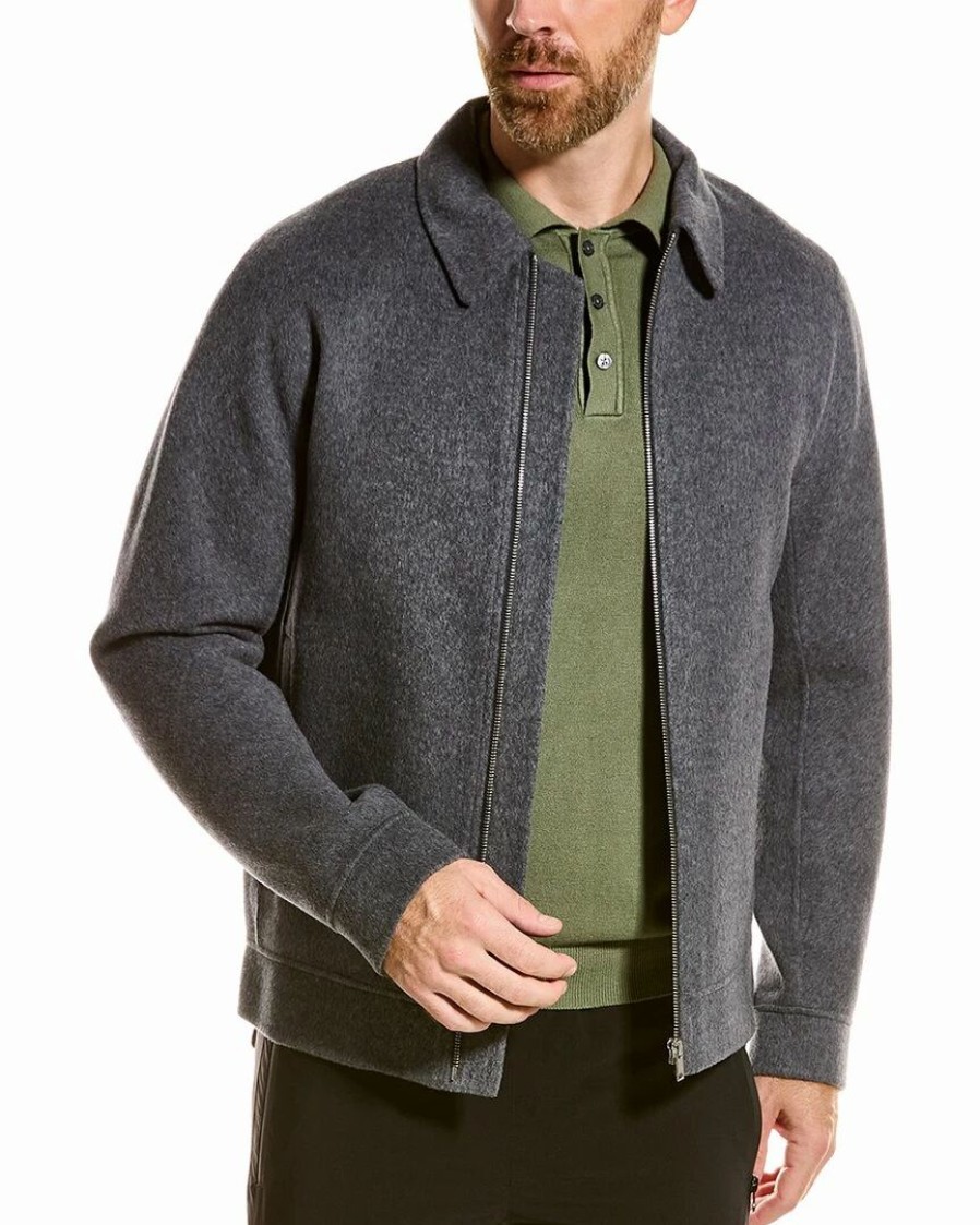 Outerwear * | Theory Elijah New Divide Wool & Cashmere-Blend Jacket Men Outerwear