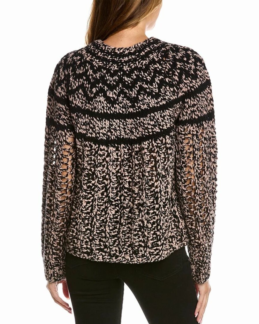 Sweaters & Knits * | Theory Chevron Wool & Cashmere-Blend Sweater Women Sweaters & Knits