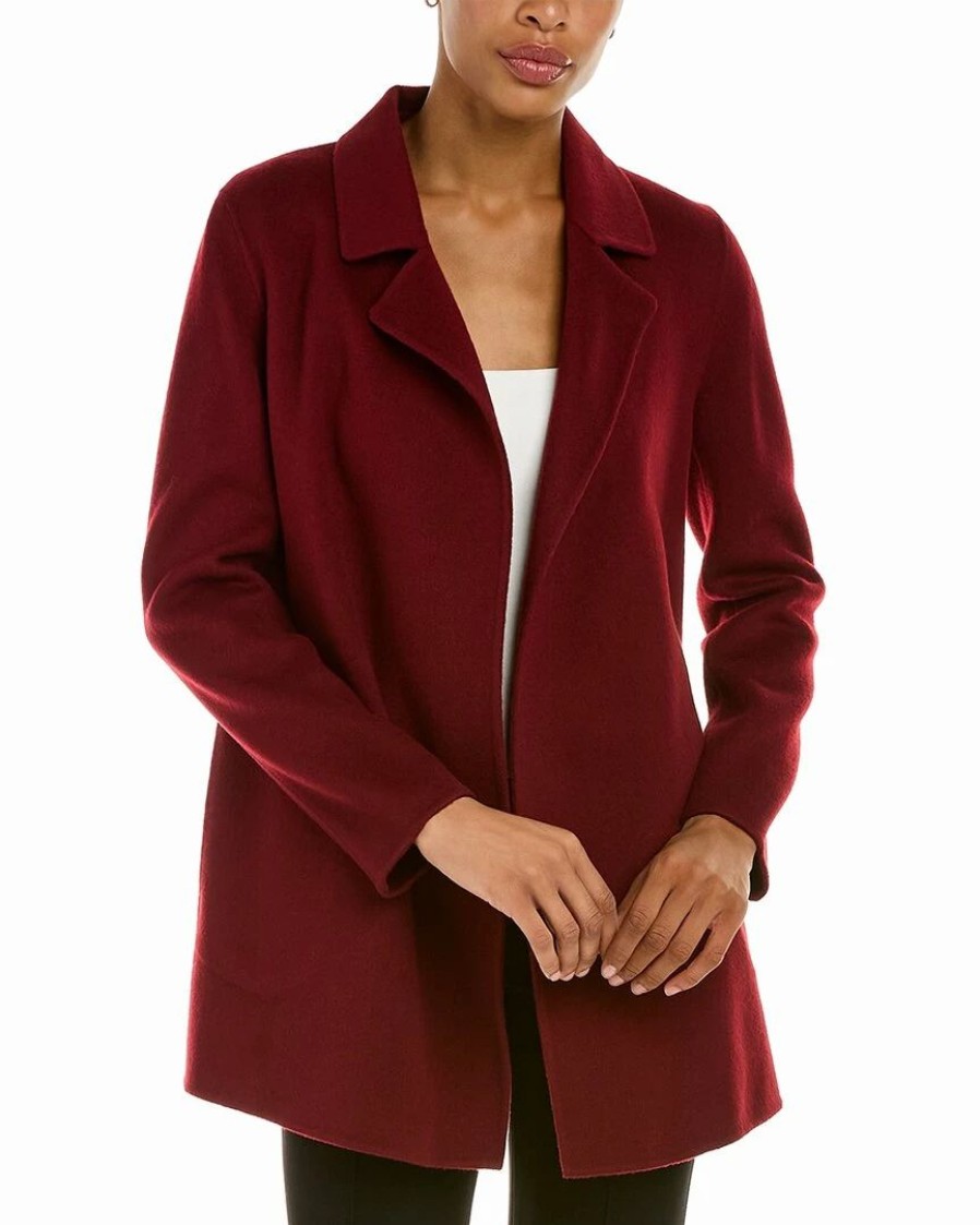 Outerwear * | Theory Sileena Wool & Cashmere-Blend Coat Women Outerwear