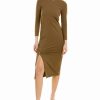 Dresses * | Theory Button Front Midi Dress Women Dresses