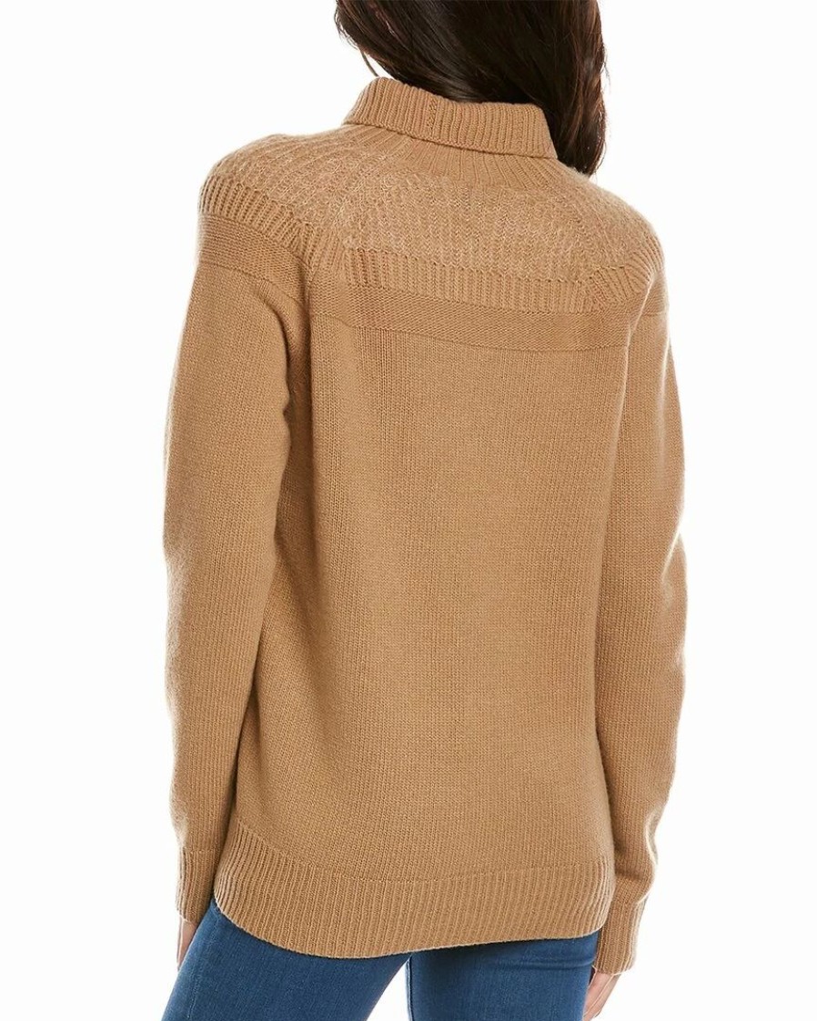 Sweaters & Knits * | Theory Mixed Stitch Wool & Cashmere-Blend Sweater Women Sweaters & Knits