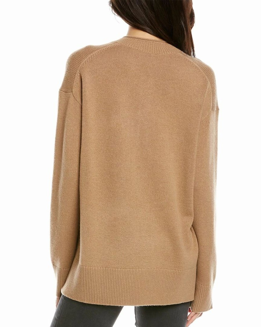 Sweaters & Knits * | Theory Cashmere Henley Sweater Women Sweaters & Knits