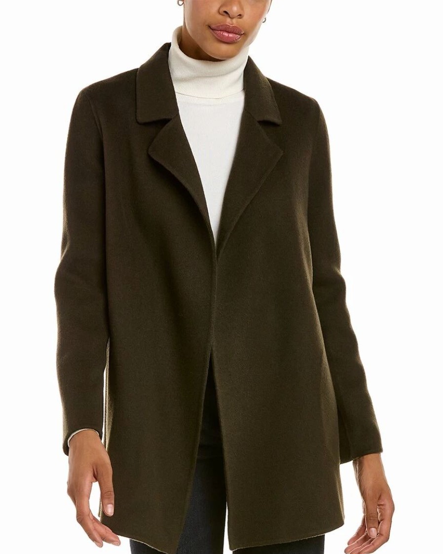 Outerwear * | Theory Sileena Wool & Cashmere-Blend Coat Women Outerwear