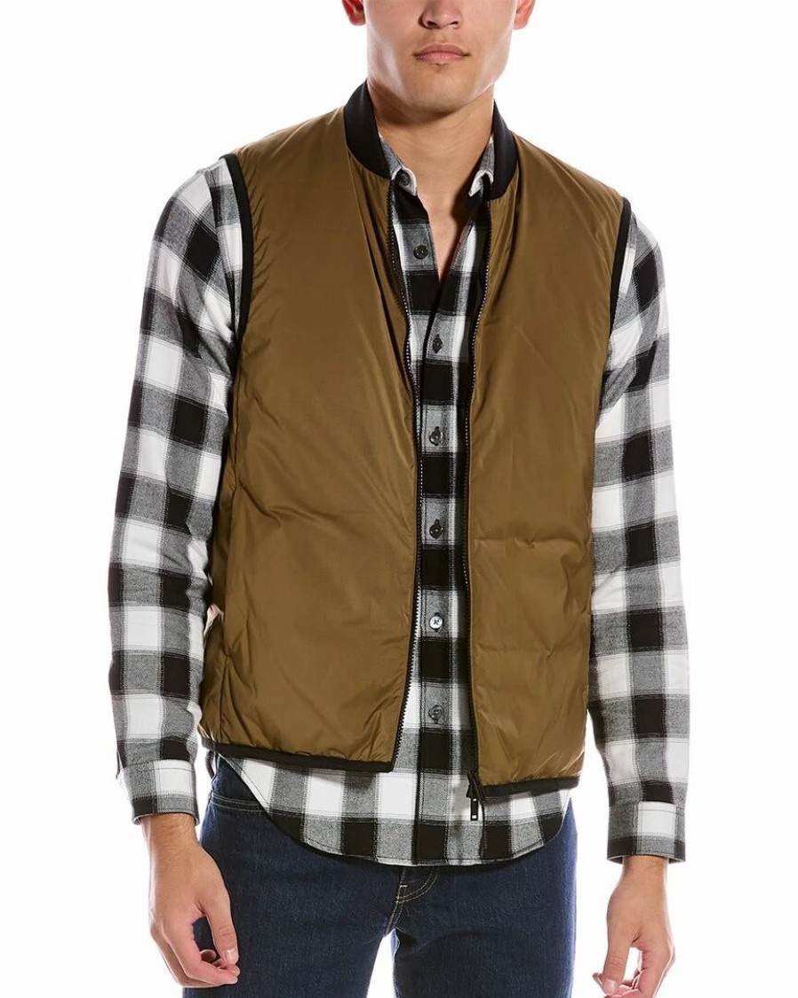 Outerwear * | Theory Greene Down Vest Men Outerwear