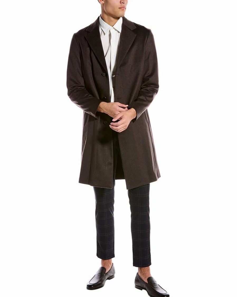 Outerwear * | Theory Suffolk Cashmere Coat Men Outerwear