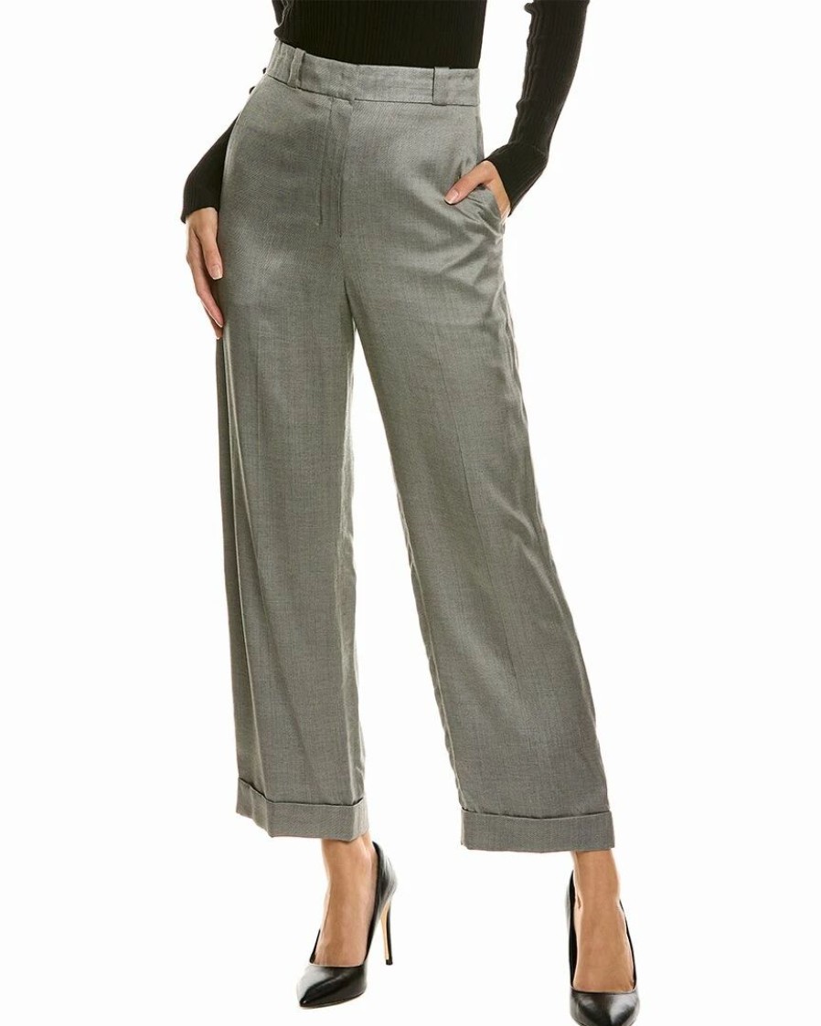 Pants * | Theory Straight Sil Pant Women Pants