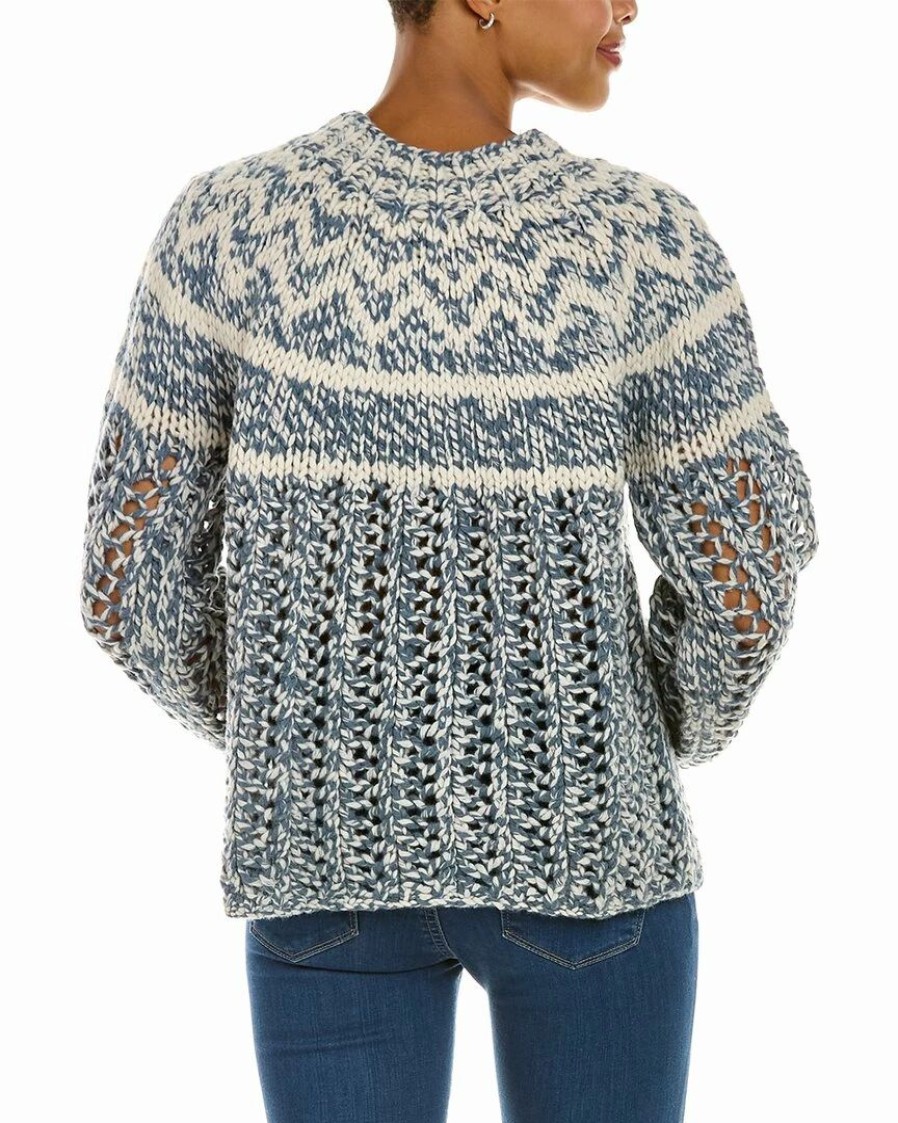 Sweaters & Knits * | Theory Chevron Wool & Cashmere-Blend Sweater Women Sweaters & Knits