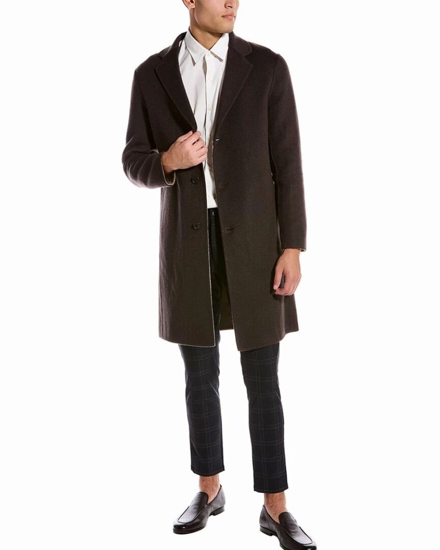 Outerwear * | Theory Suffolk Cashmere Coat Men Outerwear