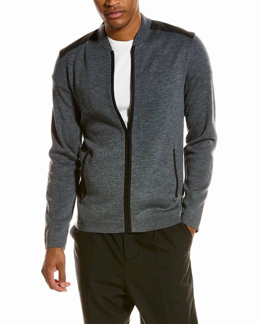 Sweaters * | Theory Thadd Wool Cardigan Men Sweaters