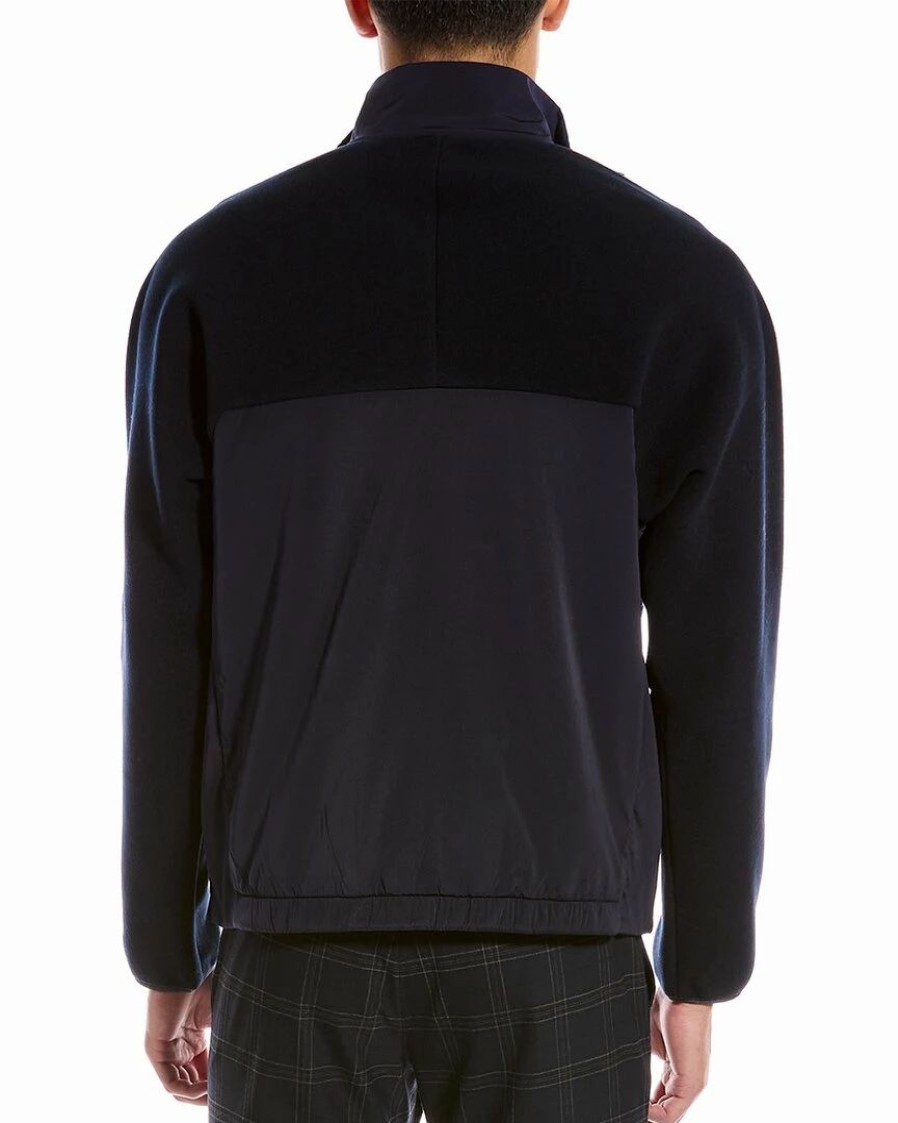 Outerwear * | Theory Grady Polar Fleece Jacket Men Outerwear