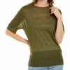 Tops * | Theory Easy Linen-Blend T-Shirt Women Tops