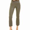 Pants * | Theory Yoke Leather Cropped Flare Pant Women Pants