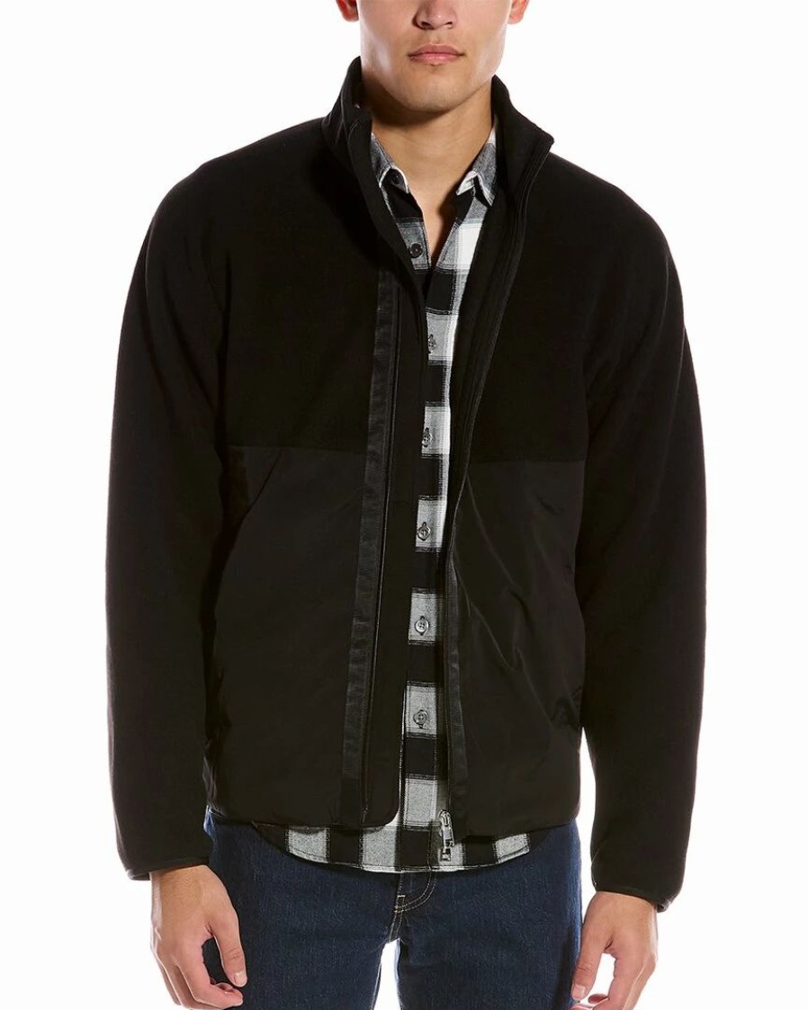 Outerwear * | Theory Grady Polar Fleece Jacket Men Outerwear